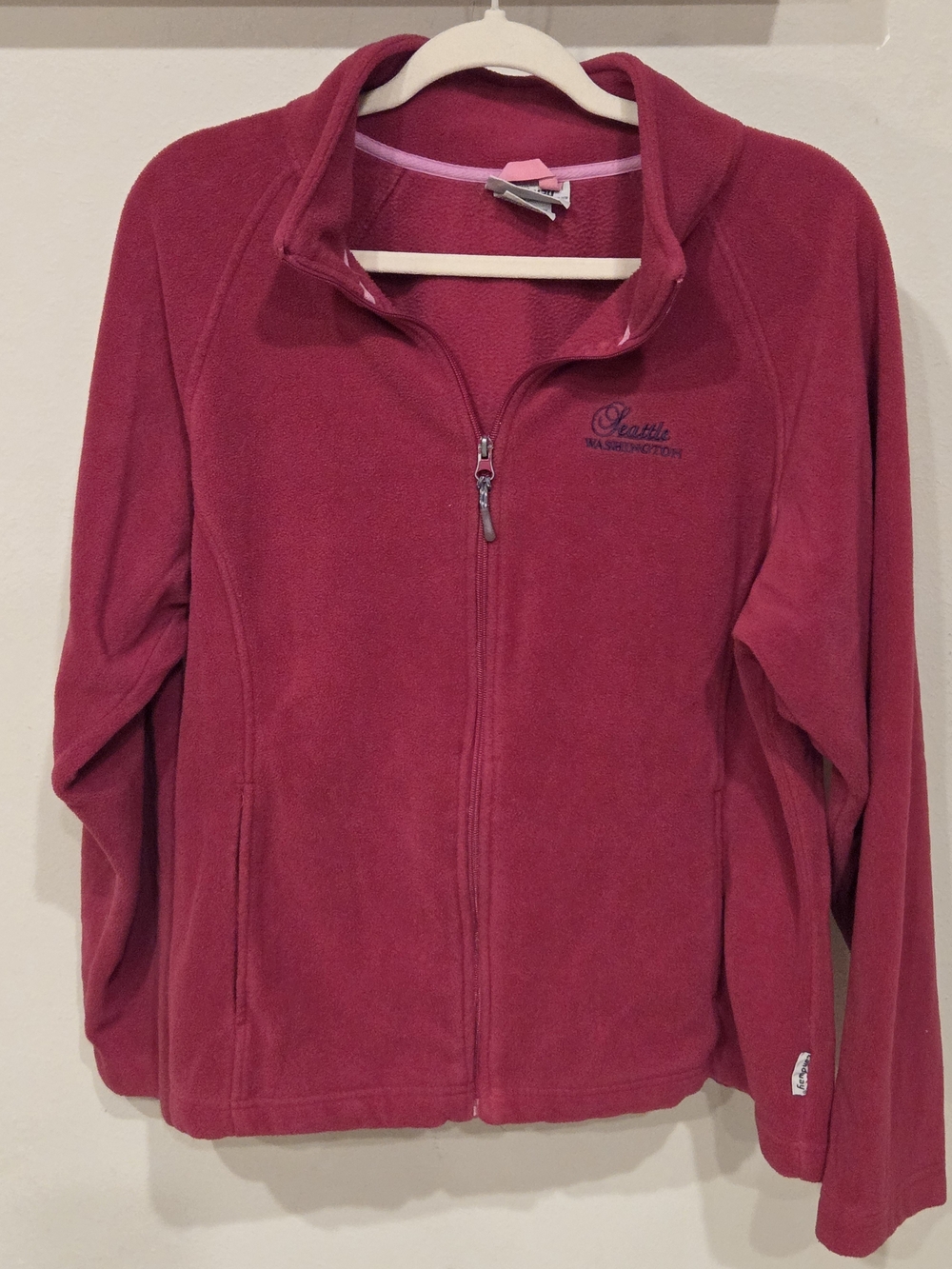 Women's Full-Zip Fleece Jacket - Pink